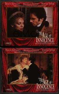 4k793 AGE OF INNOCENCE 7 LCs '93 Martin Scorsese, Daniel Day-Lewis, Winona Ryder