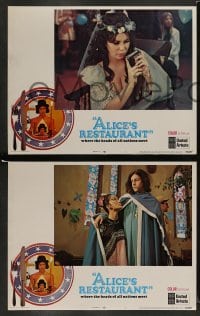 4k056 ALICE'S RESTAURANT 8 int'l LCs '69 Arlo Guthrie, Quinn, musical directed by Arthur Penn!