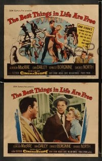 4k088 BEST THINGS IN LIFE ARE FREE 8 LCs '56 Gordon MacRae, Dan Dailey, Sheree North!