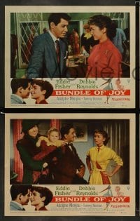 4k128 BUNDLE OF JOY 8 LCs '57 Debbie Reynolds, Eddie Fisher, Adolphe Menjou, Tommy Noonan!