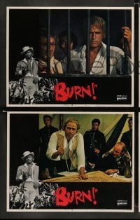 4k129 BURN 8 int'l LCs '70 Marlon Brando profiteers from war, directed by Gillo Pontecorvo!