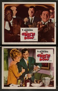 4k131 BUSY BODY 8 LCs '67 directed by William Castle, Sid Caesar, Robert Ryan, Anne Baxter!