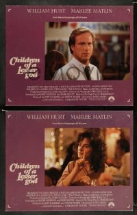 4k144 CHILDREN OF A LESSER GOD 8 LCs '86 William Hurt, Piper Laurie, Marlee Matlin