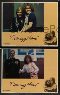 4k156 COMING HOME 8 LCs '78 Jane Fonda, Jon Voight, Bruce Dern, Hal Ashby, Vietnam veterans!