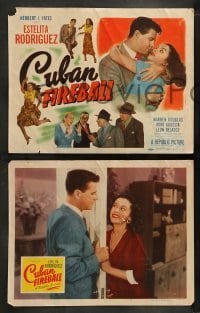 4k172 CUBAN FIREBALL 8 LCs '51 William Beaudine directed, Warren Douglas, sexy Estelita Rodriguez!