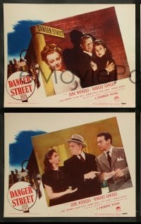4k178 DANGER STREET 8 LCs '47 Jane Withers, Robert Lowery, it's one way... to MURDER and DEATH!