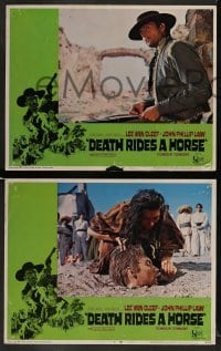 4k189 DEATH RIDES A HORSE 8 LCs '68 Giulio Petroni's Da uomo a uomo, tough Lee Van Cleef!