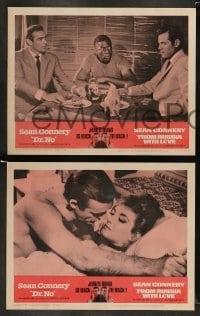 4k210 DR. NO/FROM RUSSIA WITH LOVE 8 LCs '65 Sean Connery's first James Bond movies!