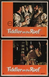 4k247 FIDDLER ON THE ROOF 8 LCs '71 great images of Topol, Norman Jewison musical!