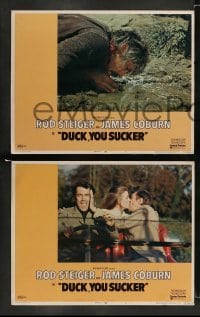 4k254 FISTFUL OF DYNAMITE 8 LCs '72 Sergio Leone, Rod Steiger & James Coburn, Duck You Sucker!