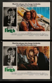 4k262 FLETCH 8 LCs '85 Michael Ritchie, wacky detective Chevy Chase, Dana Wheeler-Nicholson!