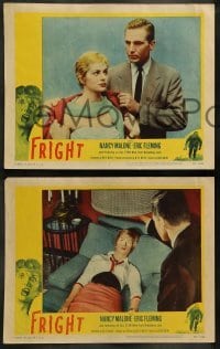 4k279 FRIGHT 8 LCs '57 Nancy Malone, Eric Fleming, directed by Billy Wilder's brother!