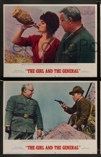 4k287 GIRL & THE GENERAL 8 LCs '67 great images of sexy Virna Lisi & Rod Steiger in World War I!