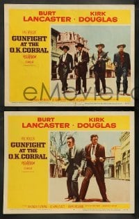 4k317 GUNFIGHT AT THE O.K. CORRAL 8 LCs '57 Burt Lancaster & sexy Rhonda Fleming, John Sturges!