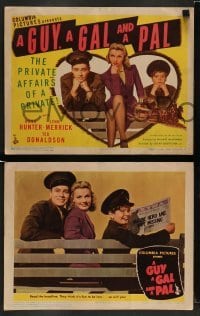 4k321 GUY, A GAL & A PAL 8 LCs '45 Ross Hunter, Lynn Merrick, the private affairs of a Private!