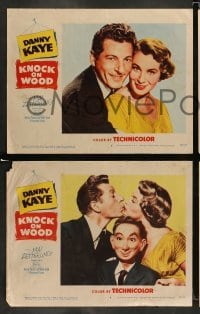 4k424 KNOCK ON WOOD 8 LCs '54 Melvin Frank & Norman Panama directed, Danny Kaye & Mai Zetterling!