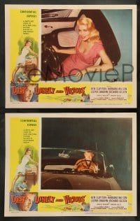 4k452 LOST, LONELY & VICIOUS 8 LCs '58 Ken Clayton, Barbara Wilson, old cars & bad girls!