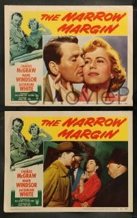 4k807 NARROW MARGIN 7 LCs '52 Richard Fleischer classic film noir, sexy Marie Windsor!