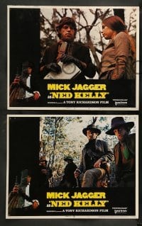 4k529 NED KELLY 8 LCs '70 Mick Jagger as legendary Australian bandit, Tony Richardson!