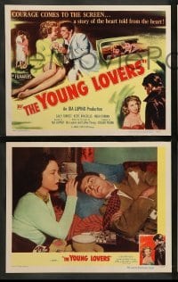 4k530 NEVER FEAR 8 LCs '50 Ida Lupino directed, Eve Miller, Keefe Braselle, The Young Lovers!