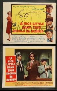 4k535 NICE LITTLE BANK THAT SHOULD BE ROBBED 8 LCs '58 thieves Ewell, Mickey Rooney, Shaughnessy!