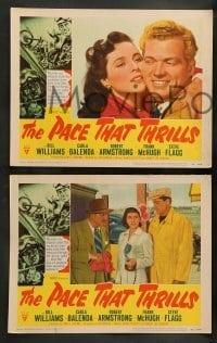 4k572 PACE THAT THRILLS 8 LCs '52 cool motorcycle sports racing images, murder on wheels!