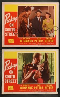 4k811 PICKUP ON SOUTH STREET 7 LCs '53 Richard Widmark, Murvyn Vye & Peters in Fuller's classic!