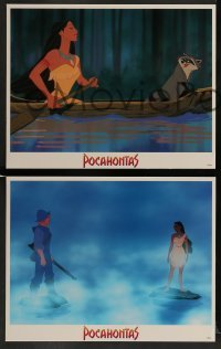 4k597 POCAHONTAS 8 LCs '95 Walt Disney, Native American Indians, great cartoon images!