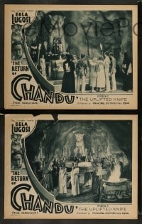 4k898 RETURN OF CHANDU 3 chapter 11 LCs '34 Bela Lugosi and huge cat, The Knife Descends, serial!