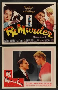 4k632 Rx MURDER 8 LCs '58 crazy doctor's patients loved him ...to their murdered day!