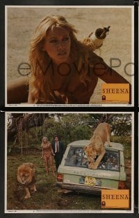 4k646 SHEENA 8 LCs '84 great images of sexy Tanya Roberts in Africa, directed by John Guillermin!
