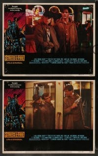 4k679 STREETS OF FIRE 8 LCs '84 Michael Pare, Diane Lane, rock 'n' roll, directed by Walter Hill!