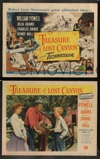 4k724 TREASURE OF LOST CANYON 8 LCs '52 William Powell in Robert Louis Stevenson western adventure!