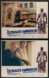4k727 ULTIMATE WARRIOR 8 LCs '75 bald & barechested Yul Brynner, Max von Sydow, film of the future!