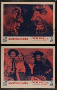 4k740 VERA CRUZ 8 LCs R60s images of Borgnine, Bronson, Burt Lancaster & aging cowboy Gary Cooper!