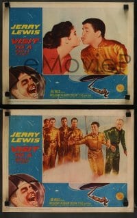 4k744 VISIT TO A SMALL PLANET 8 LCs '60 wacky alien Jerry Lewis, Joan Blackman, sci-fi comedy!