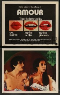 4k753 WAYS OF WOMEN 8 int'l LCs '71 Gabriel Axel's Amour, a mouth for love, w. sexy lips tc!