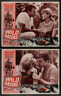 4k765 WILD RACERS 8 LCs '68 Fabian, AIP, cool images of formula one car racing & sexy babes!