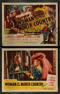 4k771 WOMAN OF THE NORTH COUNTRY 8 LCs '52 sexy Ruth Hussey, Rod Cameron, John Agar, Gale Storm