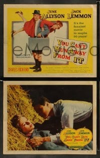 4k783 YOU CAN'T RUN AWAY FROM IT 8 LCs '56 Jack Lemmon & Allyson in remake of It Happened One Night!