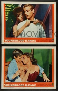 4k788 YOUNGBLOOD HAWKE 8 LCs '64 c/u of Suzanne Pleshette staring at Franciscus, Herman Wouk!