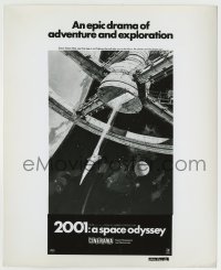4m056 2001: A SPACE ODYSSEY 8.25x10 still '68 Kubrick, space wheel art used for Cinerama 3-sheet!