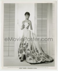 4m102 AUDREY HEPBURN 8.25x10 still '54 incredible c/u in beautiful gown from Sabrina by Bud Fraker!