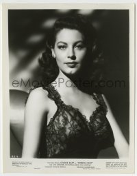 4m106 AVA GARDNER 8x10.25 still '45 super sexy close up in low-cut lace dress from Whistle Stop!