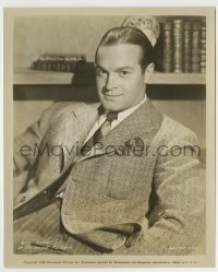 4m140 BOB HOPE 8.25x10 still '46 great seated portrait of the comedian wearing suit & tie!