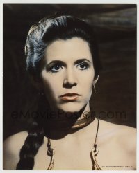 4m001 CARRIE FISHER color 8x10 still '83 best close up as Princess Leia in Return of the Jedi!