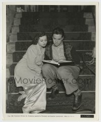 4m198 CLARENCE candid 8.25x10 still '37 Eleanore Whitney & Johnny Downs reading script together!