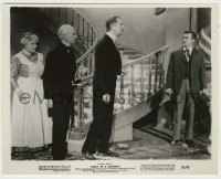 4m257 DIARY OF A MADMAN 8x10 still '63 Vincent Price standing by stairs with three others!