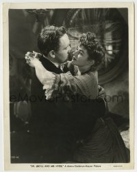 4m277 DR. JEKYLL & MR. HYDE 8x10.25 still '41 c/u of Spencer Tracy & Ingrid Bergman embracing!