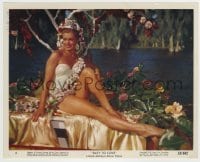 4m015 EASY TO LOVE color 8x10.25 still #5 '53 full-length Esther Williams showing her sexy legs!